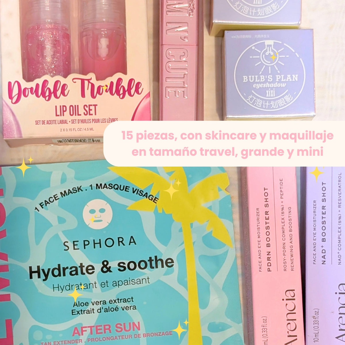 ¡NUEVO! Kit Sorpresa Skincare + Makeup 30 pz