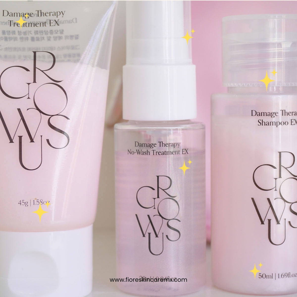 GROWUS Damage Therapy Travel Kit 3pz + bolsa