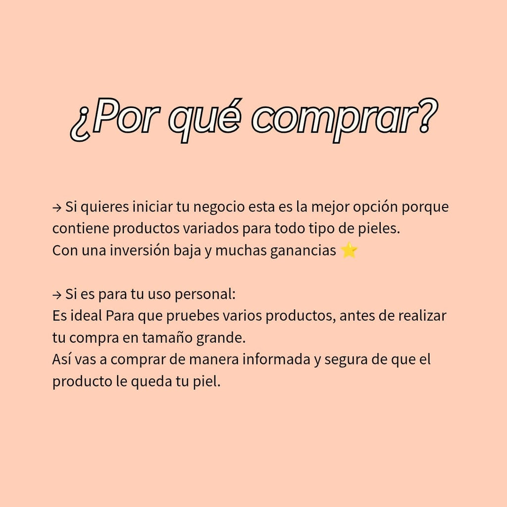 Lote Skincare Mini Fiore - Minis auténticos de skincare coreano México