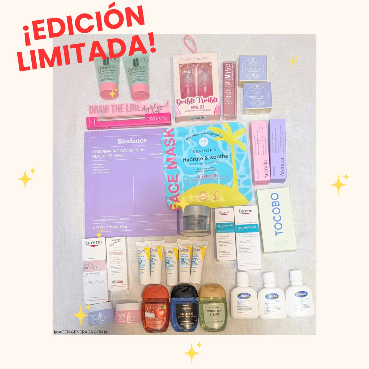¡NUEVO! Kit Sorpresa Skincare + Makeup 30 pz